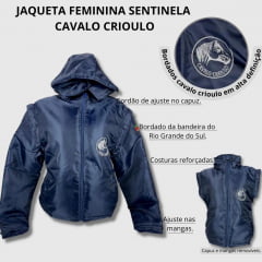 Jaqueta Feminina Sentinela Azul Marinho - Ref. JAQFCAV318