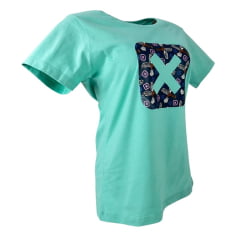 Camiseta Feminina TXC Custom-X Azul Piscina - Ref. 50711