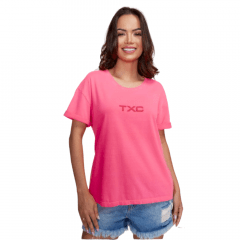 Camiseta Feminina TXC Custom Rosa Ref:50140