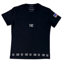 Camiseta Infantil Txc Custom Estampada Preto Ref.191506i