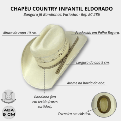 Chapéu Country Infantil Eldorado Bangora JR - EC 286