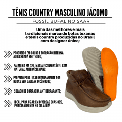 Tênis Country Masc Jácomo Fossíl Bufalino Saar Ref:T017/TUG