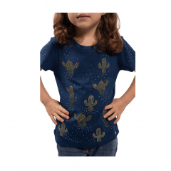 Camiseta T Shirt Infantil Miss Country Azul Ref.: 0727