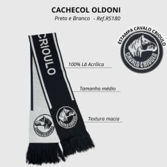 Cachecol Oldoni Unissex Cavalo Crioulo - Ref. RS180 - Escolha a cor