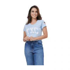 Camiseta Feminina Txc Custom Azul  - Ref. 4988