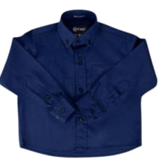 Camisa Infantil Txc Classic Lisa Azul Marinho Ref: 2692li