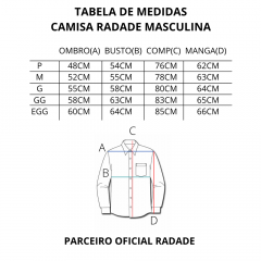 Camisa Masculina Radade Bordô - ML B RAM RODEO