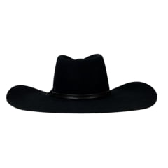 Chapéu Country Stetson Preto Carneira em Couro Ref. 64421