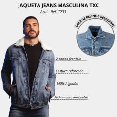 Jaqueta Jeans Masculina Extra ML TXC Ref. 7233