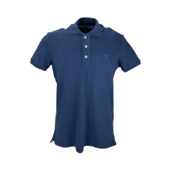 Camiseta Polo Masculina Ox Horns Azul Marinho - Ref. 3002