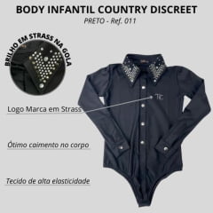 Body Infantil Top Country Discreet Ref. 011 - Escolha a cor