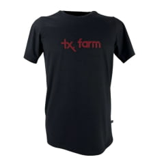 Camiseta Masculina Texas Farm Overtone Preto Ref: CM418