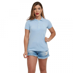 Camiseta Polo Feminina TXC Azul Ref: 27071