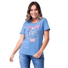 Camiseta Feminina Texas Farm  Azul - REF: CF137