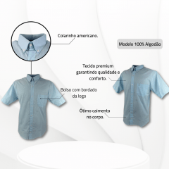 Camisa Masculina Classic M. Curta Xadrez - Ref. CMCEX-CL-XDF