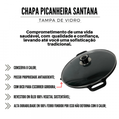 Chapa Picanheira Fundição Santana Côncava - Ref: 6653
