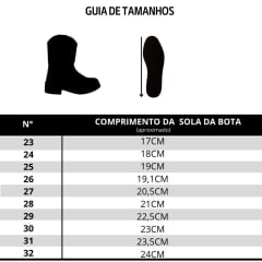 Bota Texana Infantil BigBull Boots Café Dourado Ref:900-L196