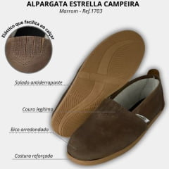 Alpargata Unissex Estrela Campeira Marrom 2023 - Ref.1703