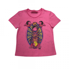 Camiseta Infantil West Dust Rosa Baby Look - REF: BL.26414