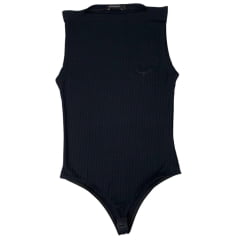 Body Preto Feminino Manga Canoa Os Moiadeiros - Ref.BF72