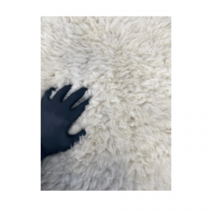 Pelego Branco de Lã Natural Ref: 0001