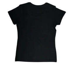 Camiseta Preta Feminina Com Brilho Ox Horns - Ref. 6326