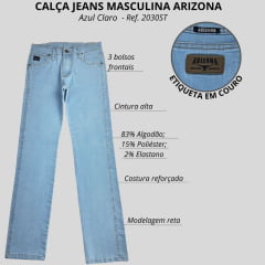 Calça Masculina Arizona Jeans Country Delavê Ref.2030 DV