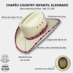 Chapéu Country Infantil Eldorado Barra Bonita JR EC 638