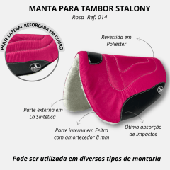 Manta Stalony Para Tambor Rosa  - Ref.014
