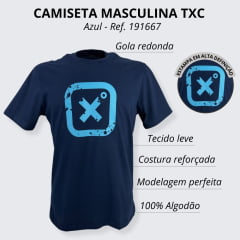 Camiseta Masculina TXC Custom-X Estampada - Ref. 191488 - Escolha a cor
