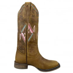 Bota Texana Feminina Goyazes Couro Dallas Flex Ref.233202-CF