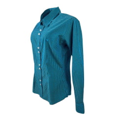 Camisa Feminina Laço Forte Manga Longa Verde - Ref. 3107