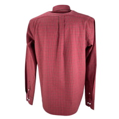 Camisa Masculina Txc Custom Manga Longa Xadrez Vermelho Ref: 29052L