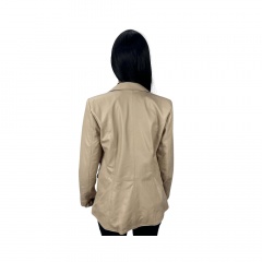 Blazer Feminino Badana Couro Pelica Ref.1038PMP - Escolha a cor