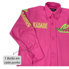 Camisa Infantil Radade Green Team Pink