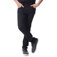 Calça Infantil Wrangler Jeans Preto Slim Teen - Ref. WM3800