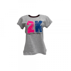Camiseta Feminina 2K Jeans Cinza - Ref. 040