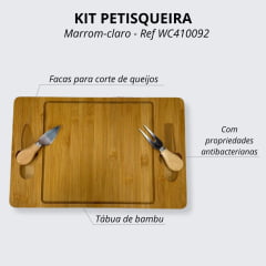Kit Petisqueira Com 2 Facas Para Queijo - Ref. WC410092