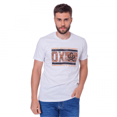 Camiseta Masculina Ox Horns Lizard Branca Ref: 1572