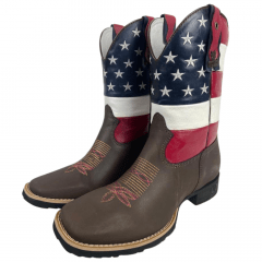 Bota texana masculina bulls boots brown/EUA Ref: 75035