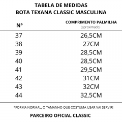 Bota Texana Masculina Classic Montana Boise/Café Ref: MTN-CL