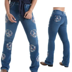 Calça Jeans Azul Feminina West Dust Bootcut - Ref.CL27912