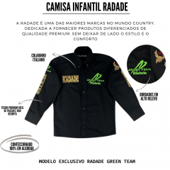 Camisa Infantil Radade Green Team Preto – Ref. 3091