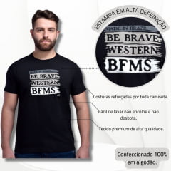 Camiseta Preta Masculina BF///MS Horse Courage -  Ref.CM518