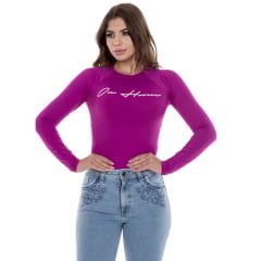 Camiseta Feminina  Ox Horns Manga Longa UV  Roxo Ref: 7508