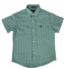 Camisa Infantil Txc Custom Xadrez Verde Manga Curta Ref: 2699Ci