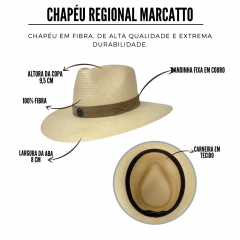 Chapéu Regional Marcatto 100% Fibra Ref: 15909-000012