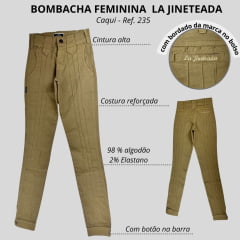 Bombacha Feminina La Jineteada Castelhana Caqui Ref:237
