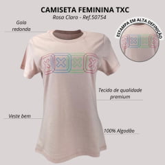 Camiseta Feminina TXC Manga Curta Logo Frontal Ref. 50754