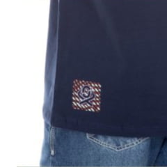 Camiseta Masculina Ox Horns Manga Curta Azul Marinho Ref: 1706